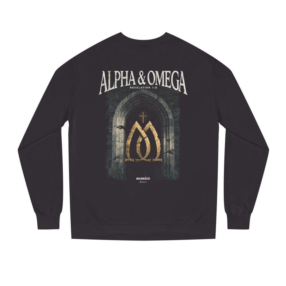 Alpha & Omega back print detail