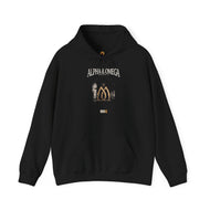 Alpha & Omega · Front-Print Heavy Blend Hoodie