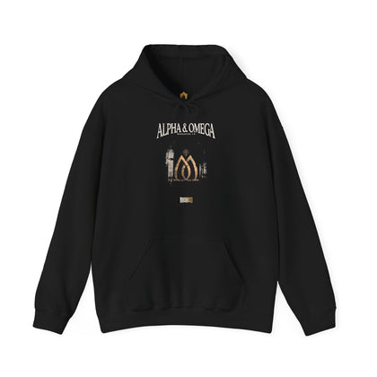 Alpha & Omega · Front-Print Heavy Blend Hoodie
