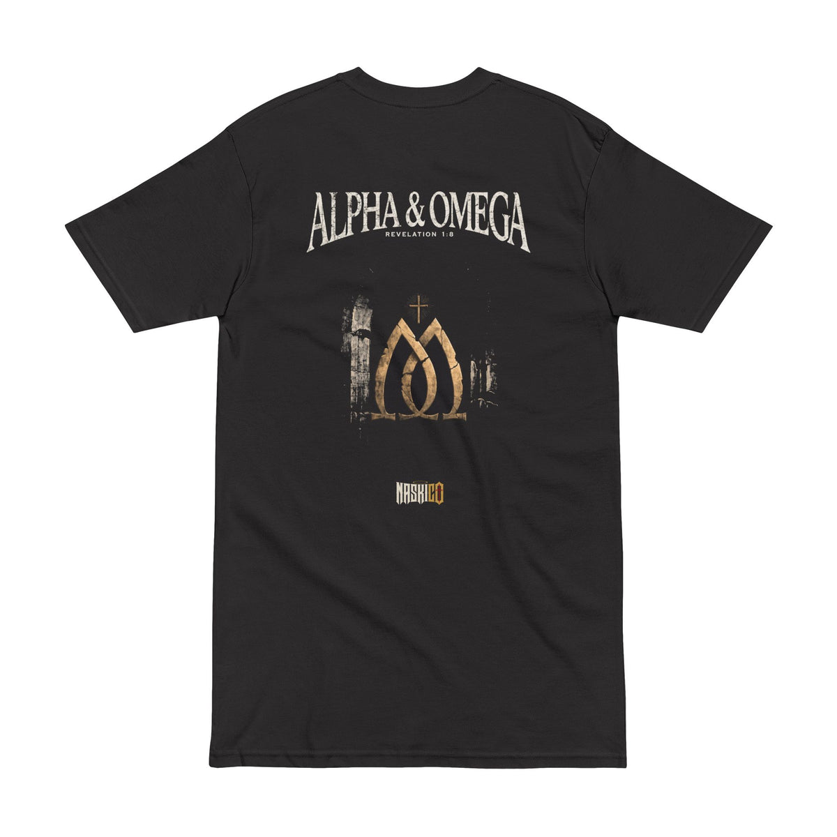 Alpha & Omega tee, NaskiCo Christian streetwear