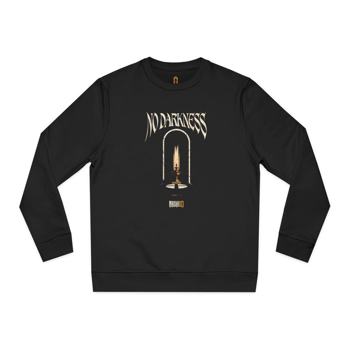 No Darkness · Front-Print Oversized Crewneck