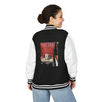 More Than Conquerors Varsity Letterman tee view 8