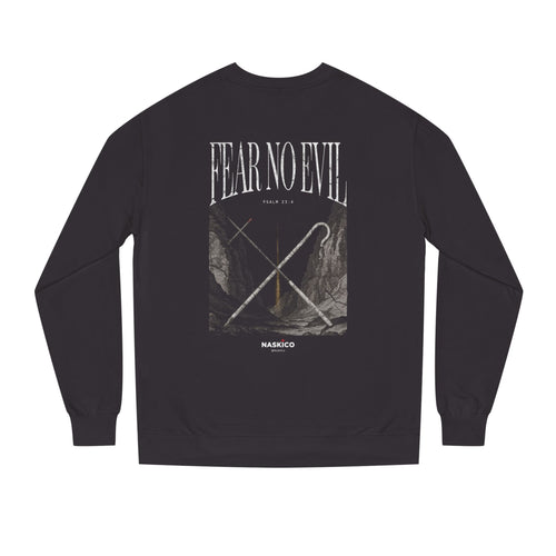 Fear No Evil Crewneck back print — NaskiCo Christian streetwear