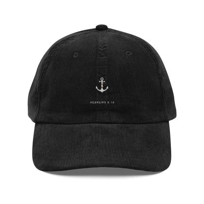 Anchor Cap — Corduroy Embroidered
