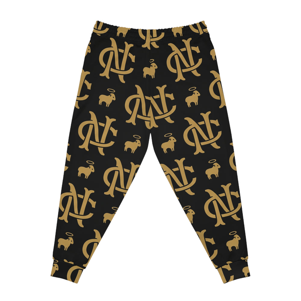 NaskiCo — Monogram Joggers Black (Most High) back print detail