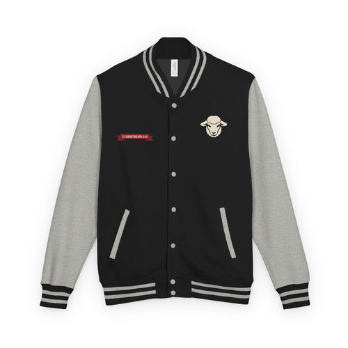 He Did It Before · Varsity Letterman back print — NaskiCo Christian streetwear