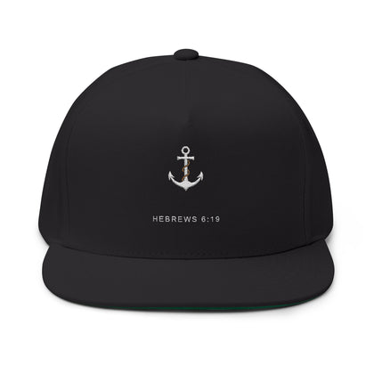 Anchor Cap — Flat Bill Embroidered