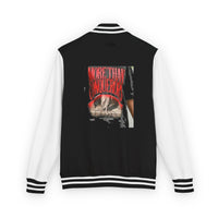 More Than Conquerors Varsity Letterman tee view 6