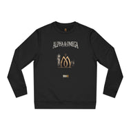 Alpha & Omega · Front-Print Oversized Crewneck