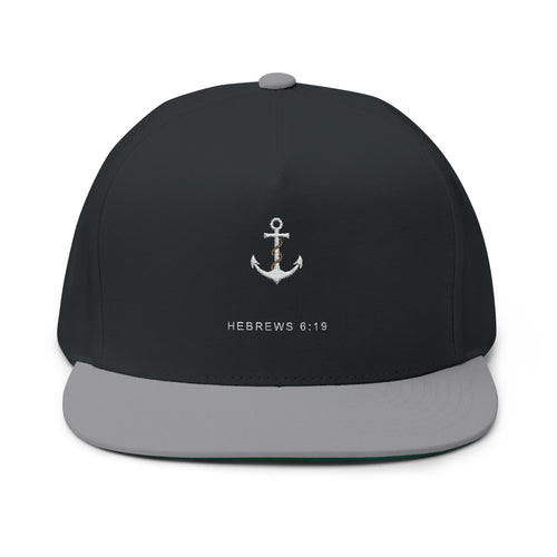 Anchor Cap — Flat Bill Embroidered