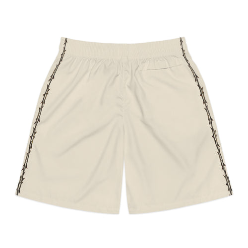 Holy Holy Holy · Thorn Sweatshorts (Bone) back print — NaskiCo Christian streetwear