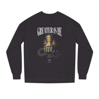 Greater Is He crewneck view 2