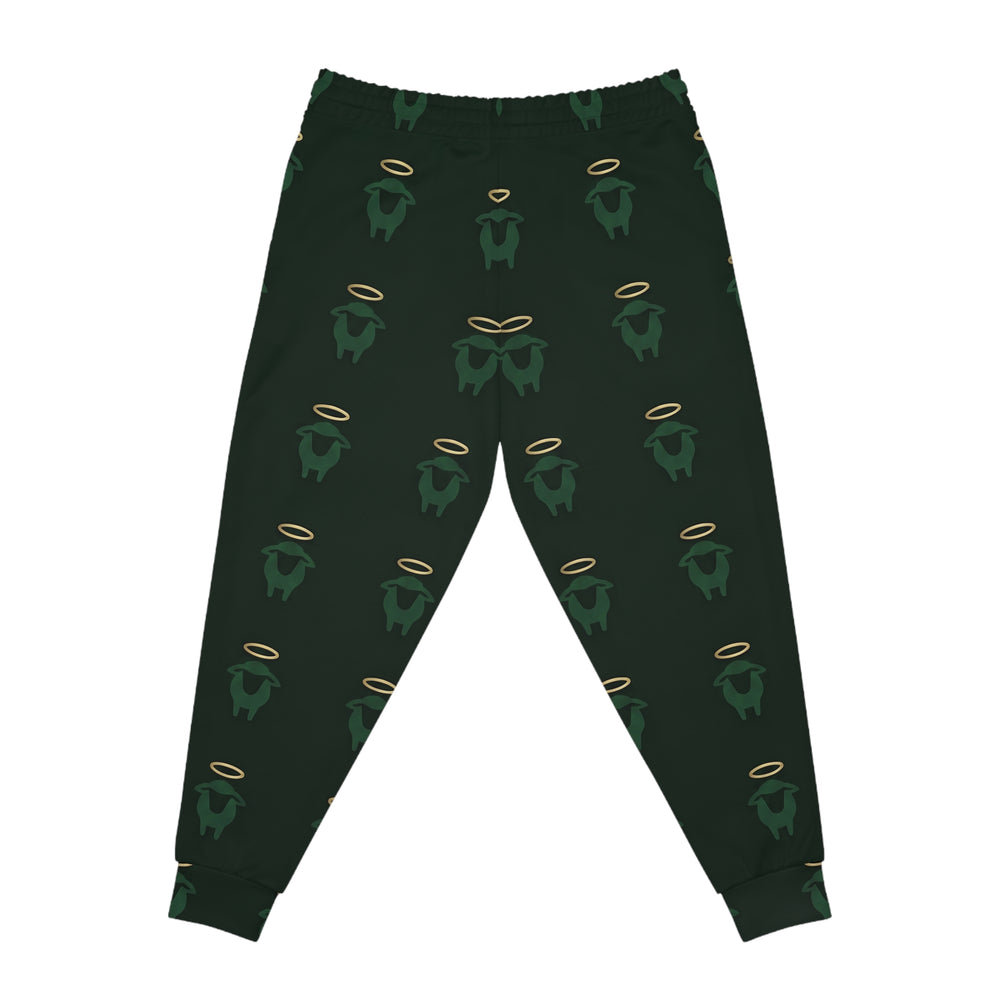 NaskiCo — Monogram Joggers Green (Most High) back print detail