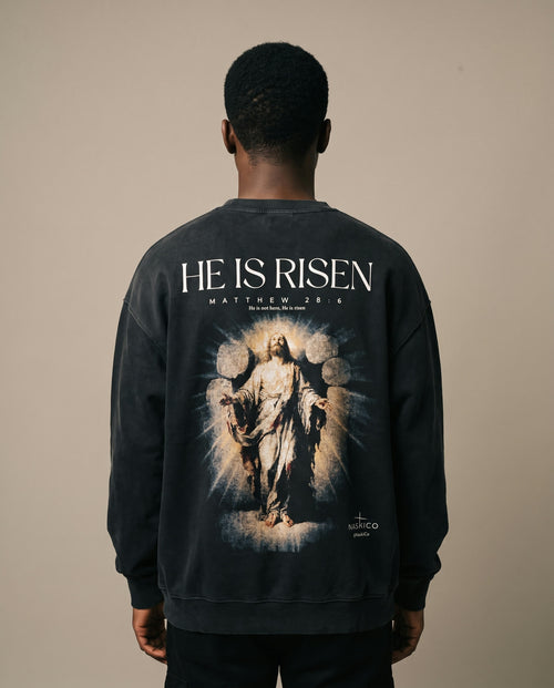 He Is Risen Crewneck worn