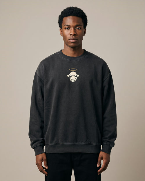 He Is Risen Crewneck back print — NaskiCo Christian streetwear