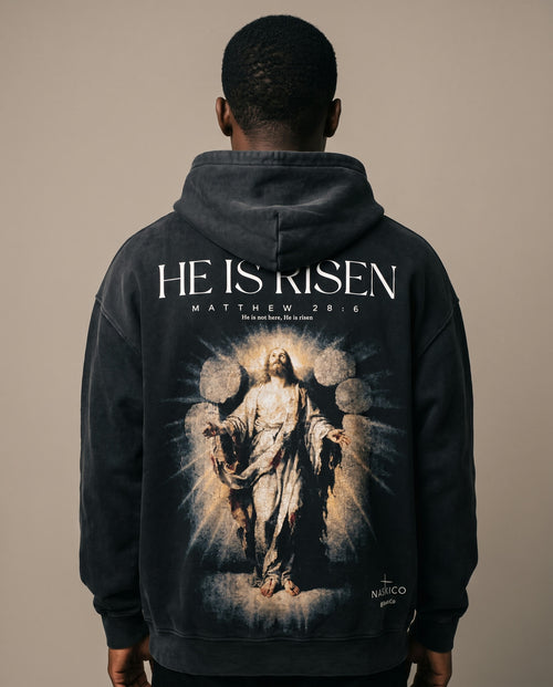 He Is Risen Hoodie worn