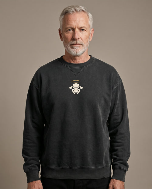 Crucified With Christ Crewneck back print — NaskiCo Christian streetwear