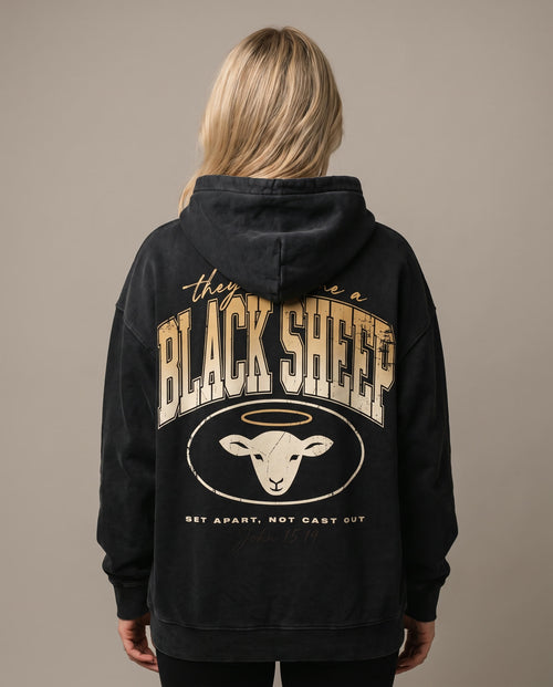 Black Sheep Hoodie worn