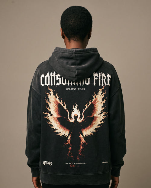 Consuming Fire Hoodie worn