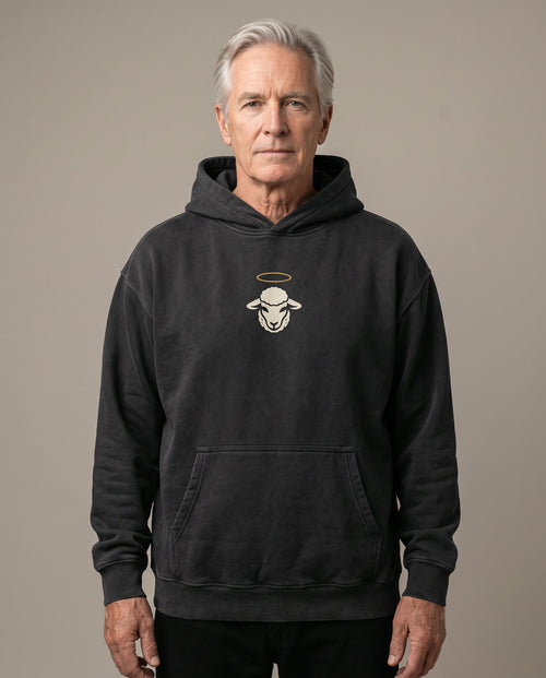 Crucified With Christ Hoodie back print — NaskiCo Christian streetwear