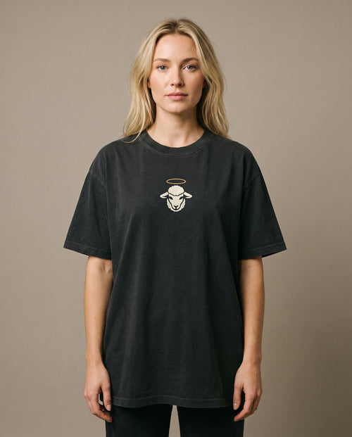 Black Sheep Heavyweight Tee back print — NaskiCo Christian streetwear