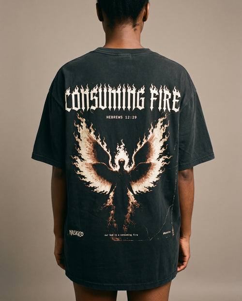 Consuming Fire Heavyweight Tee worn