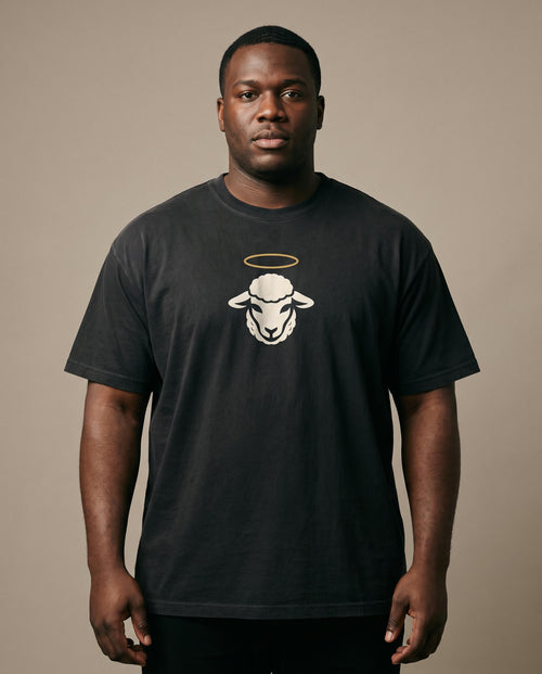 Fight The Good Fight Heavyweight Tee back print — NaskiCo Christian streetwear