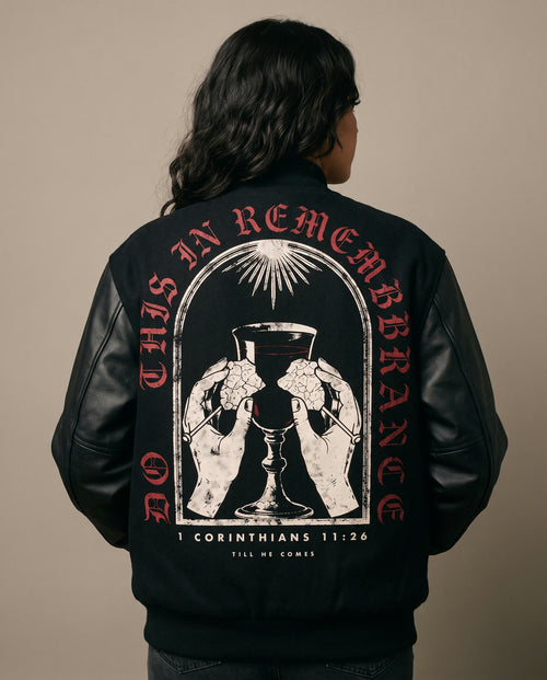 Do This In Remembrance · Varsity Letterman worn