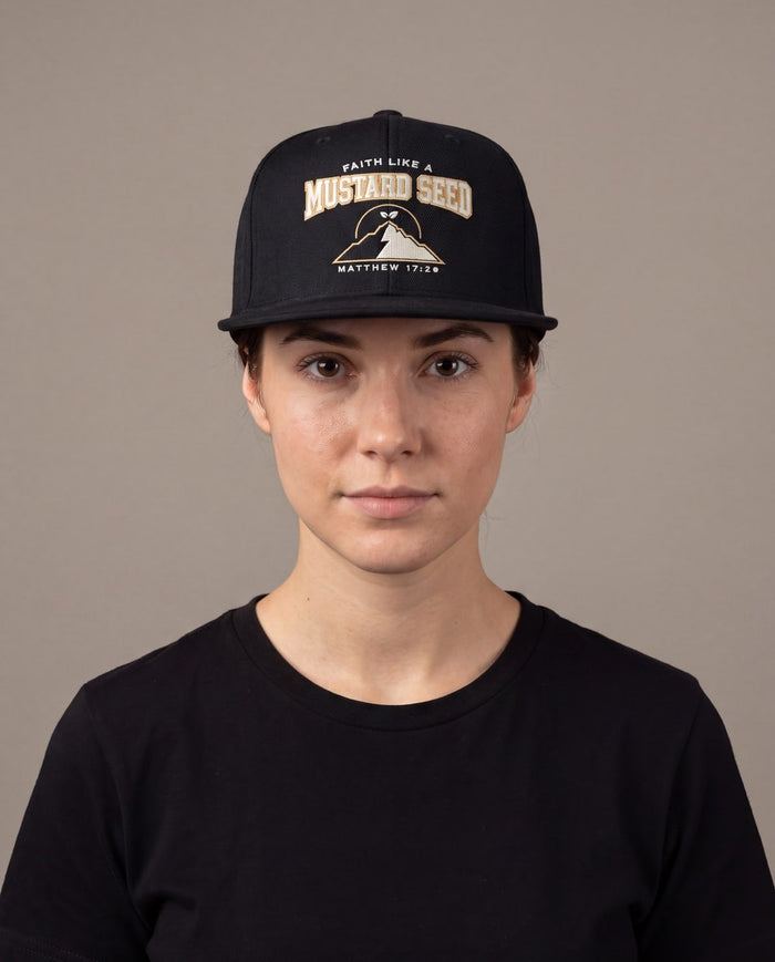 Mustard Seed Cap · Flat Bill Embroidered